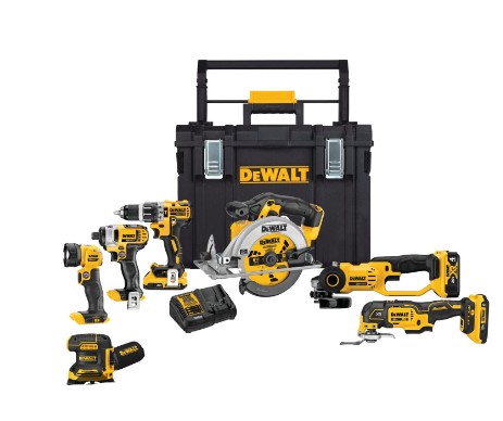 DEWALT 20V MAX 7 TOOL COMBO KIT W TOUGH SYSTEM